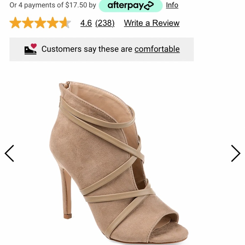 Tan heels/ worn once